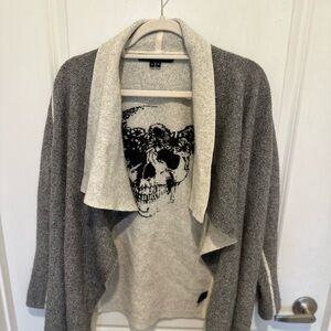 Skull Cashmere cardigan sweater
